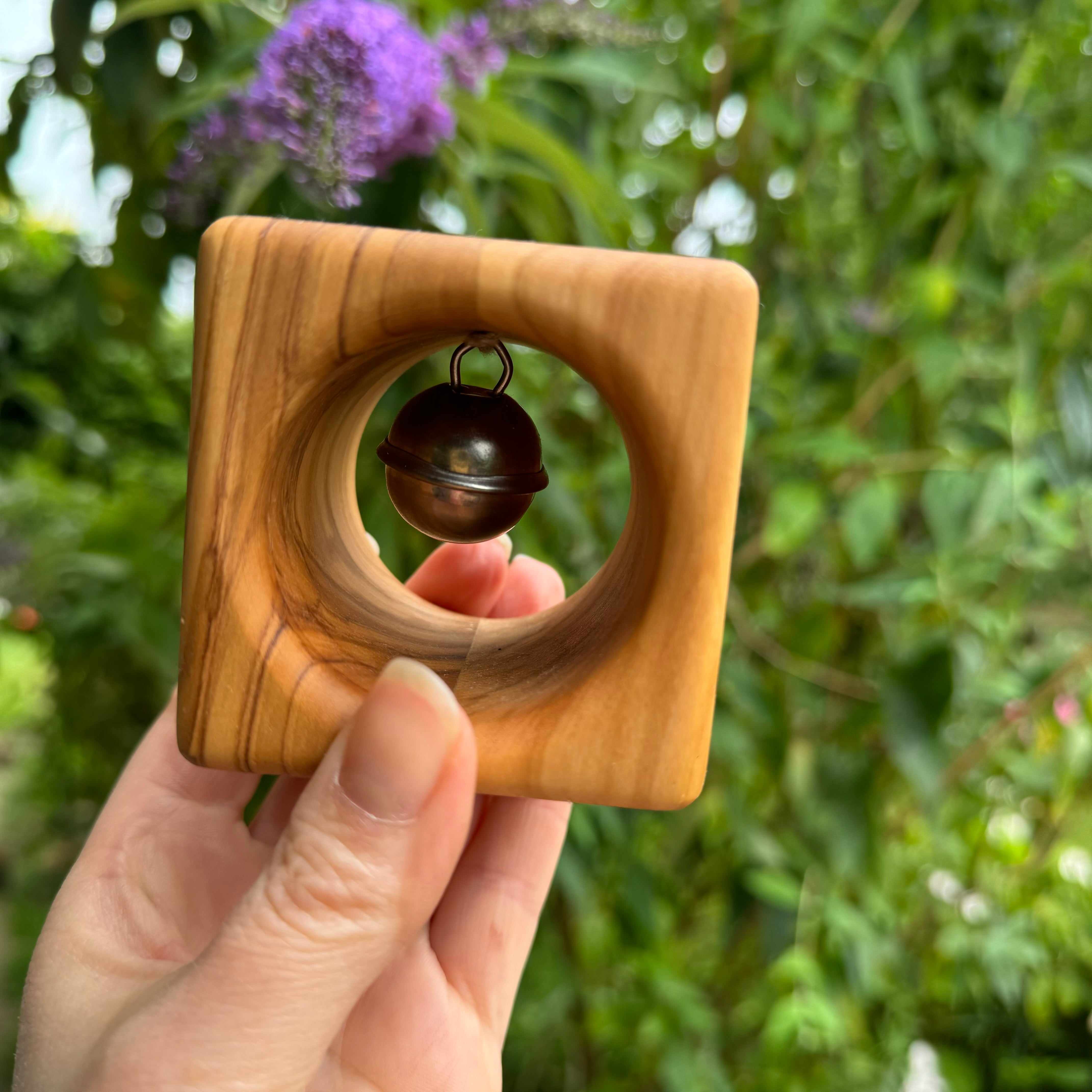 Klangwürfel aus Olivenholz (versch. Motive)