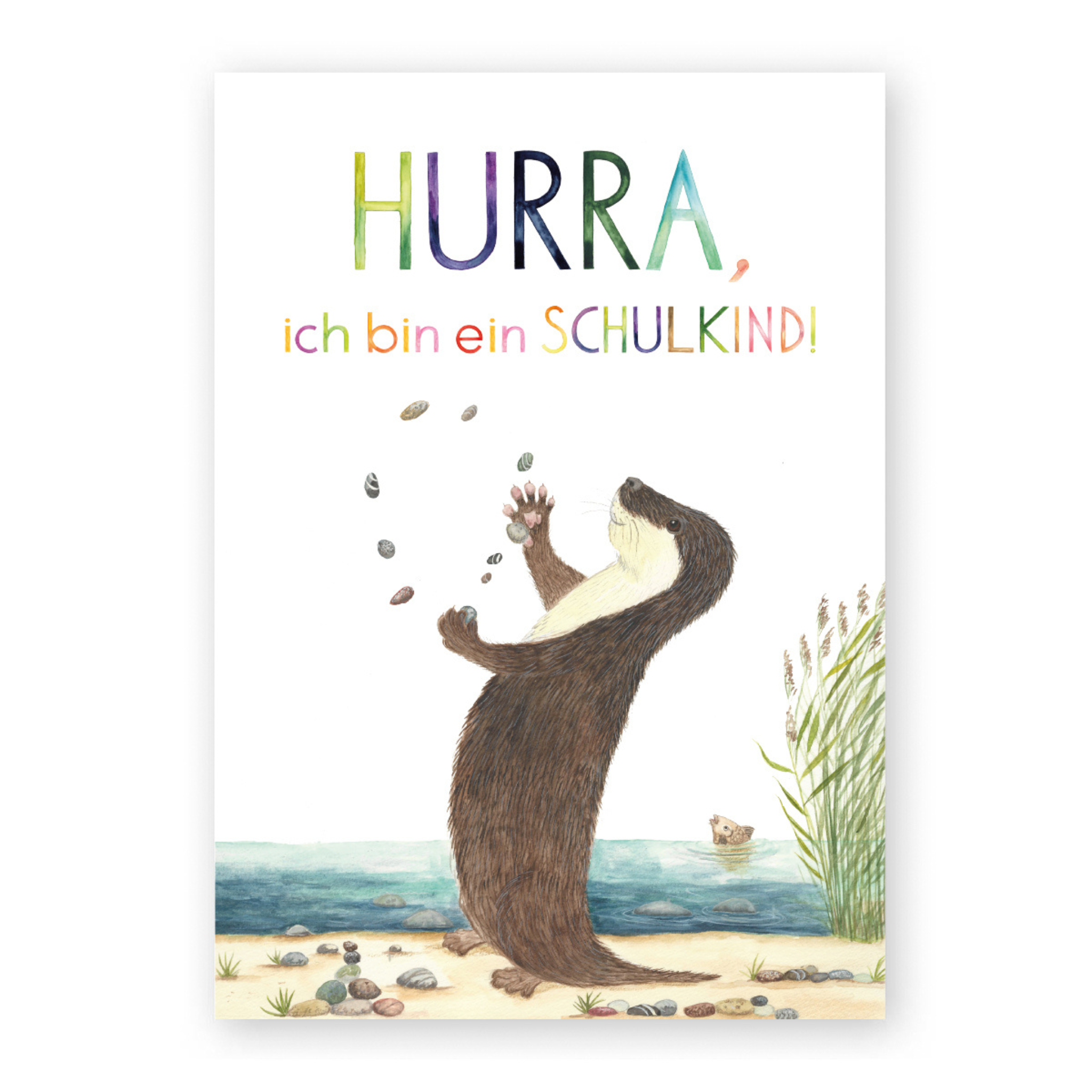 Postkarte Schulkind