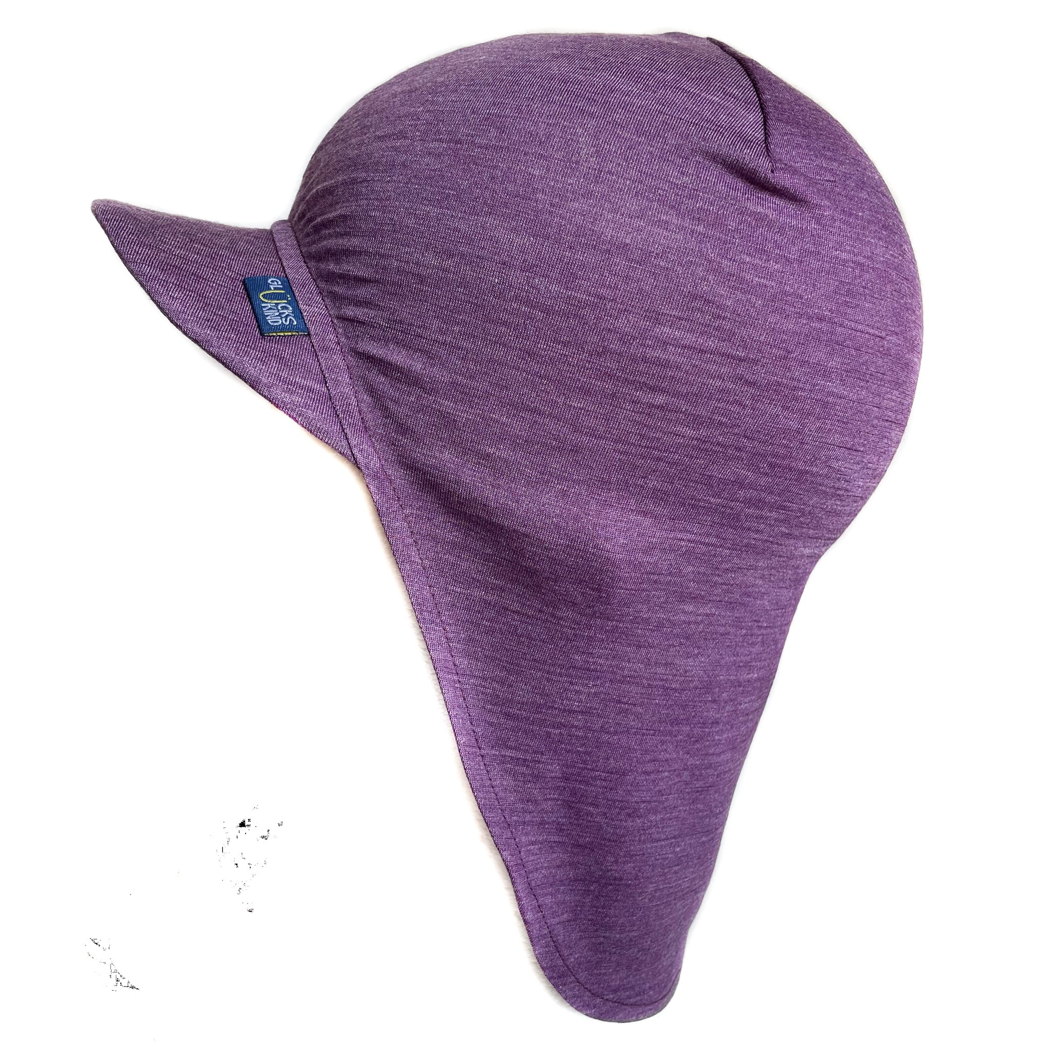 Sommerkappe aus Wolle/Tencel - Brombeere