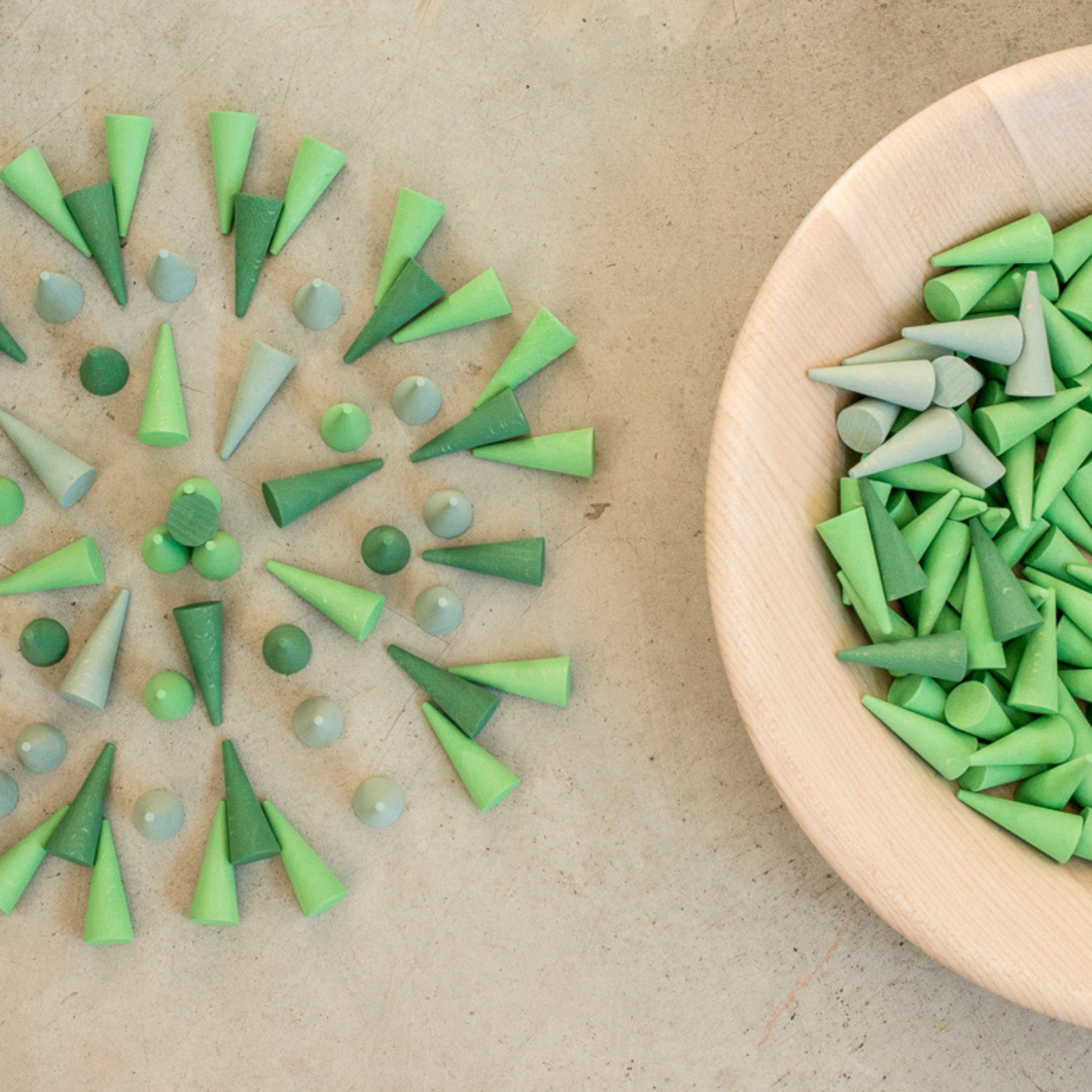 Mandala Green Cone