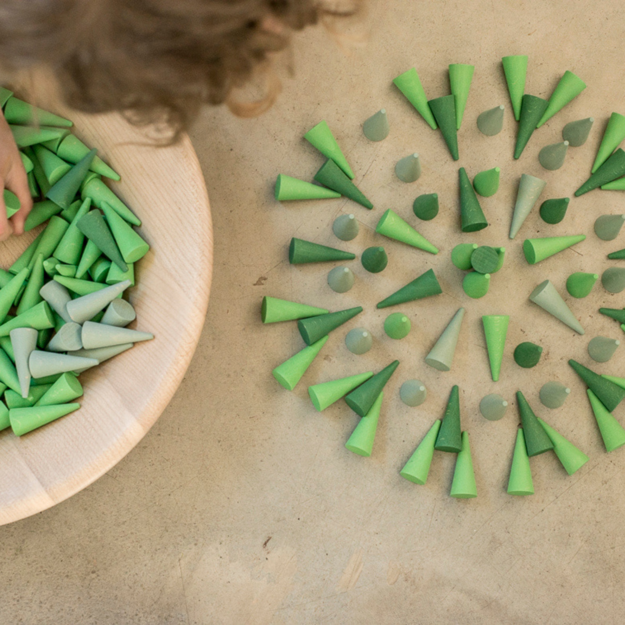 Mandala Green Cone