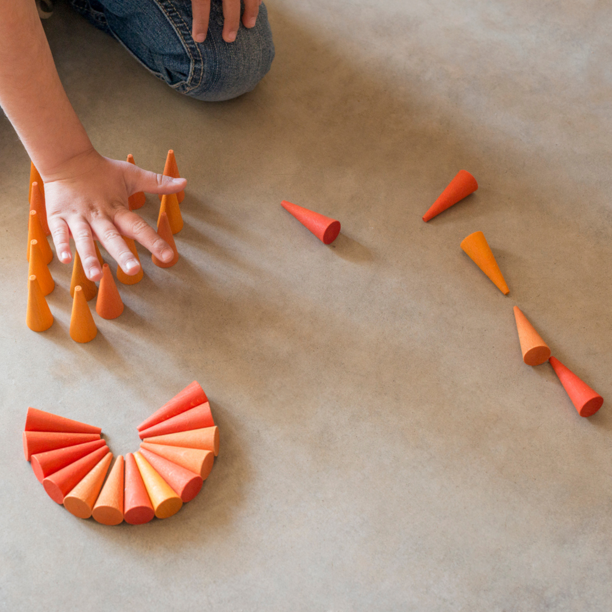 Mandala Orange Cone