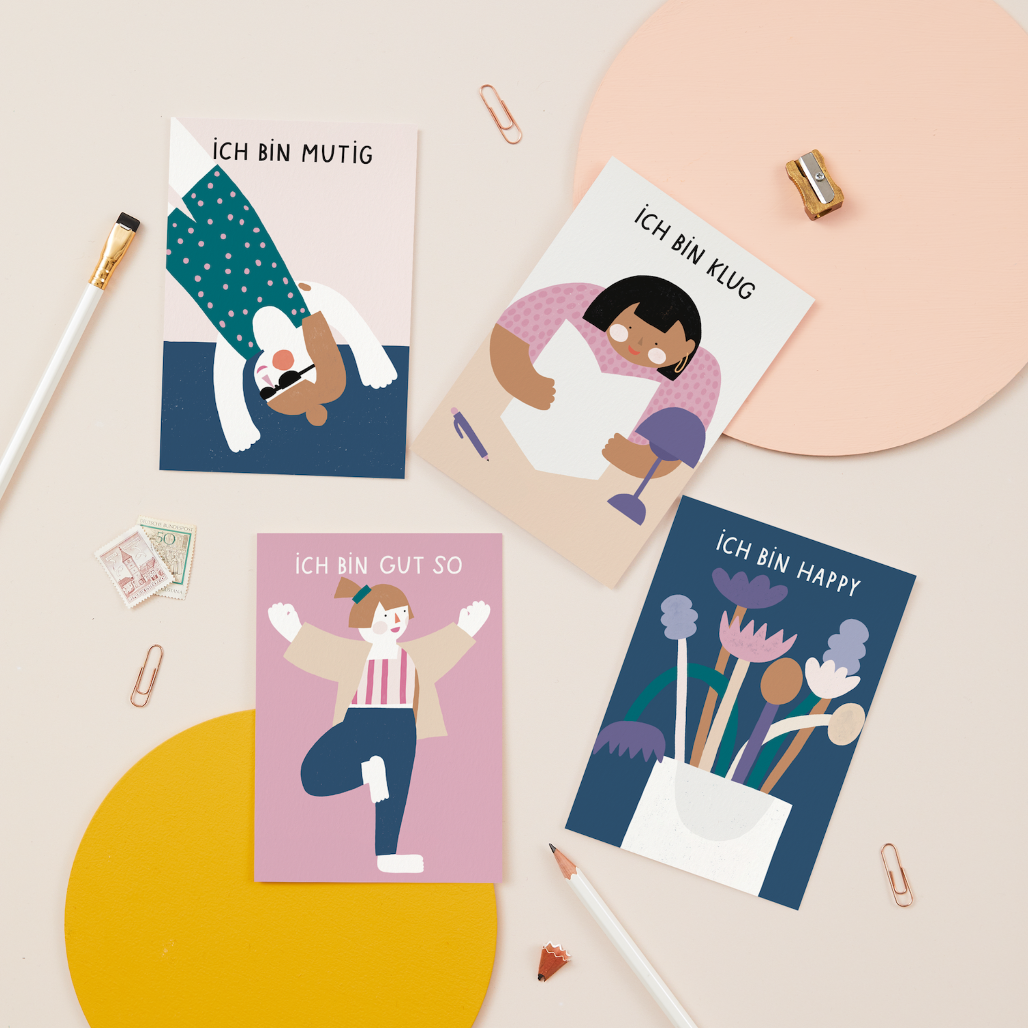 Set Affirmationskarten - Positive Inspiration für Frauen