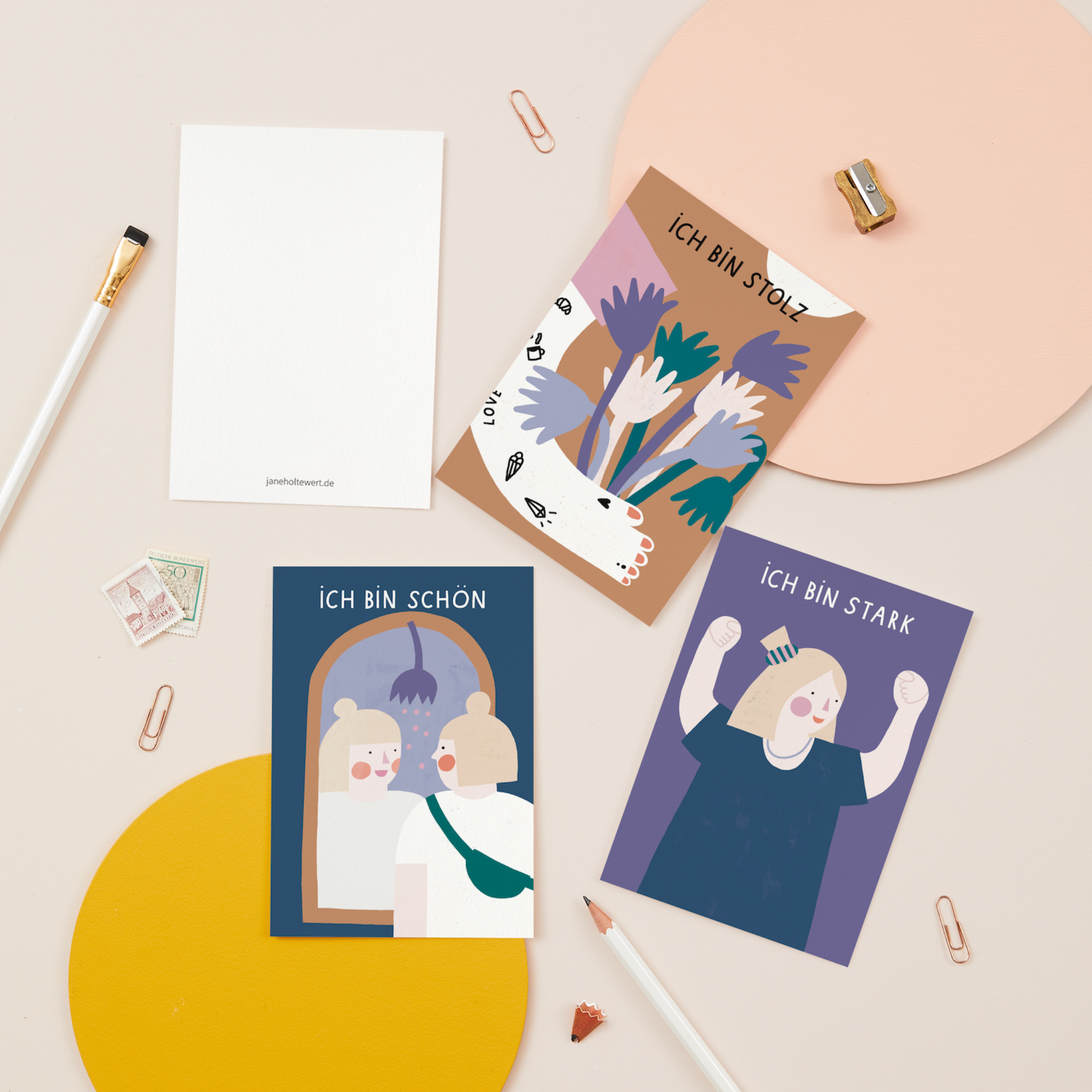 Set Affirmationskarten - Positive Inspiration für Frauen