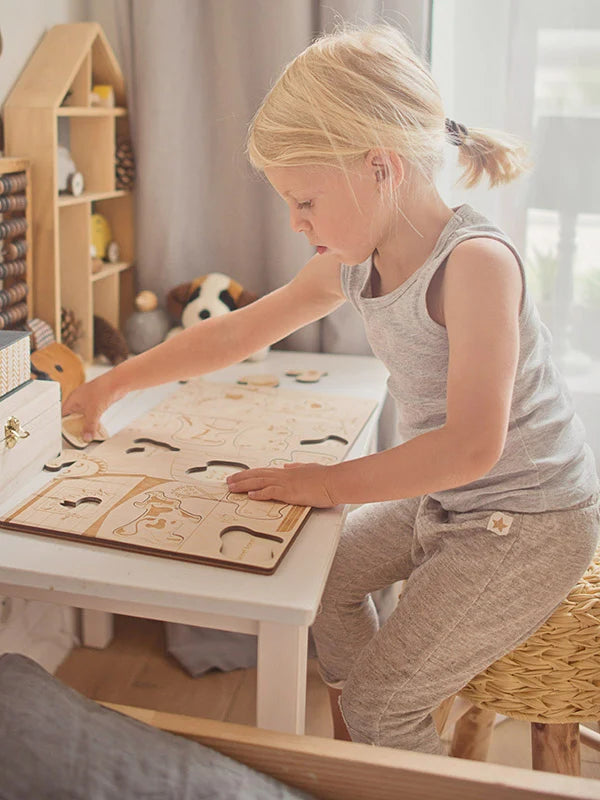Puzzle aus Holz "Bauernhof"