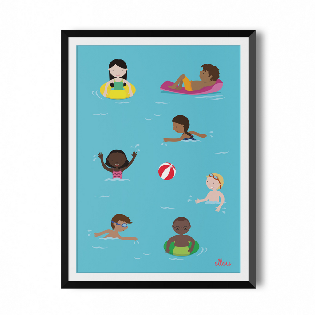 Poster "Schwimmen"
