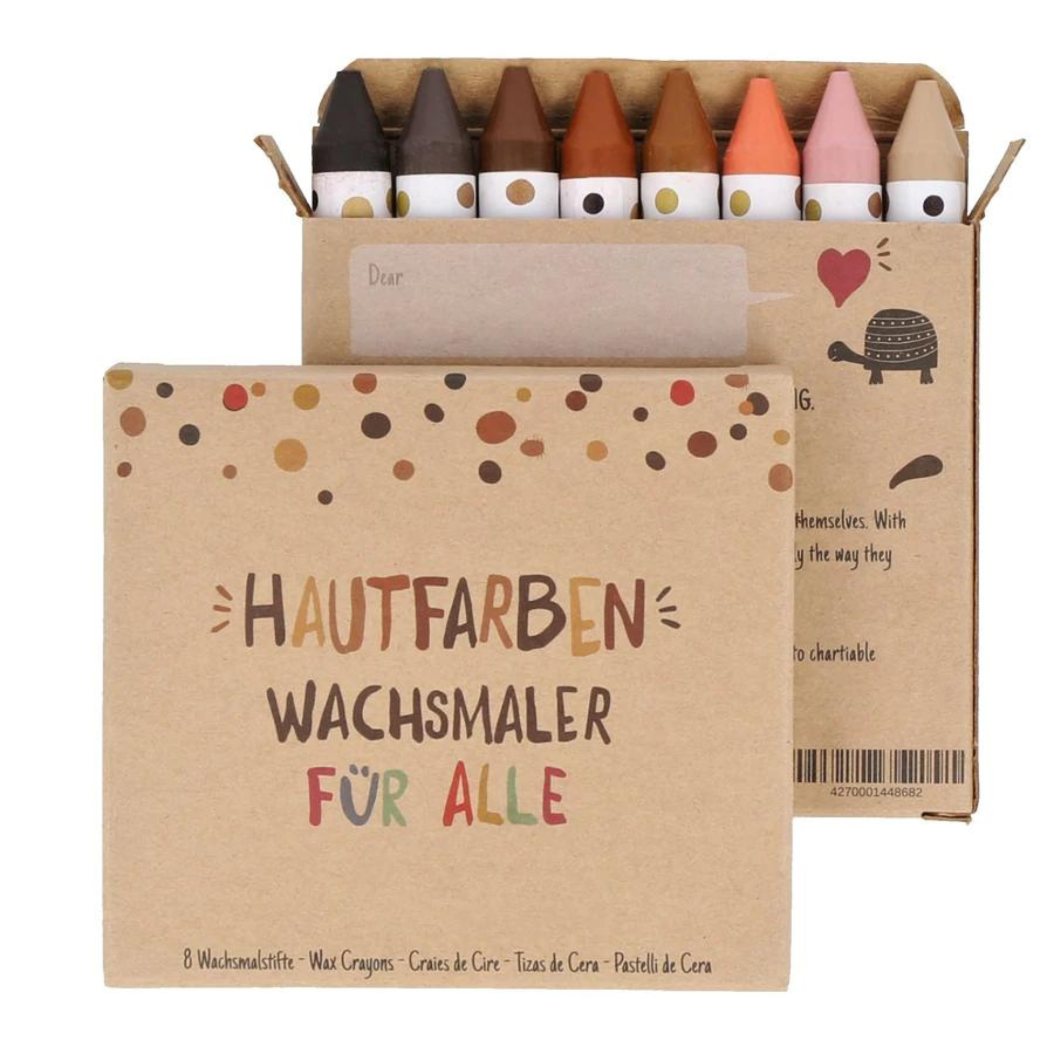 8 Hautfarben-Wachsmaler 'Wachsmaler für alle'